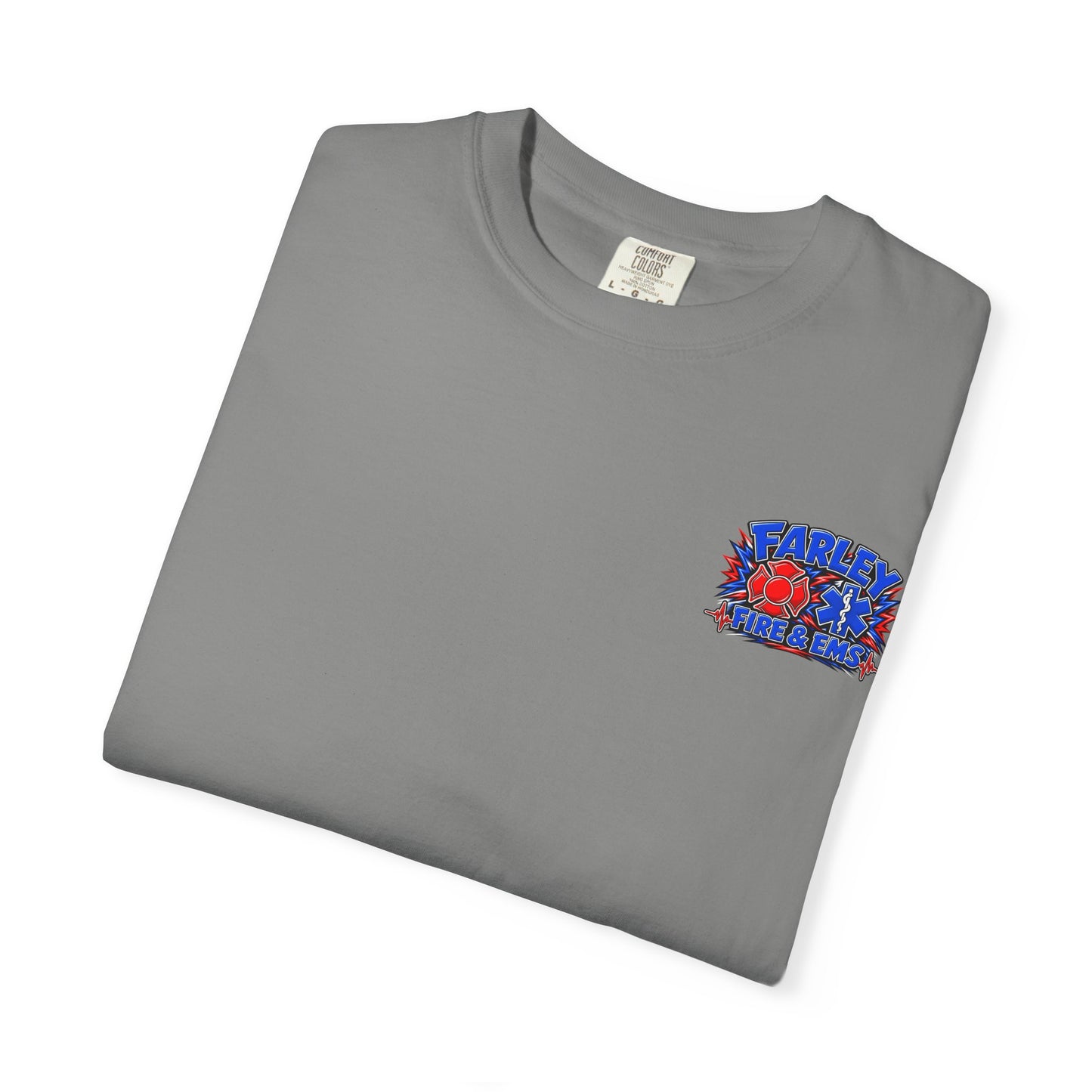 Cartoon Farley Fire & EMS T‑Shirt — Comfort Colors Unisex