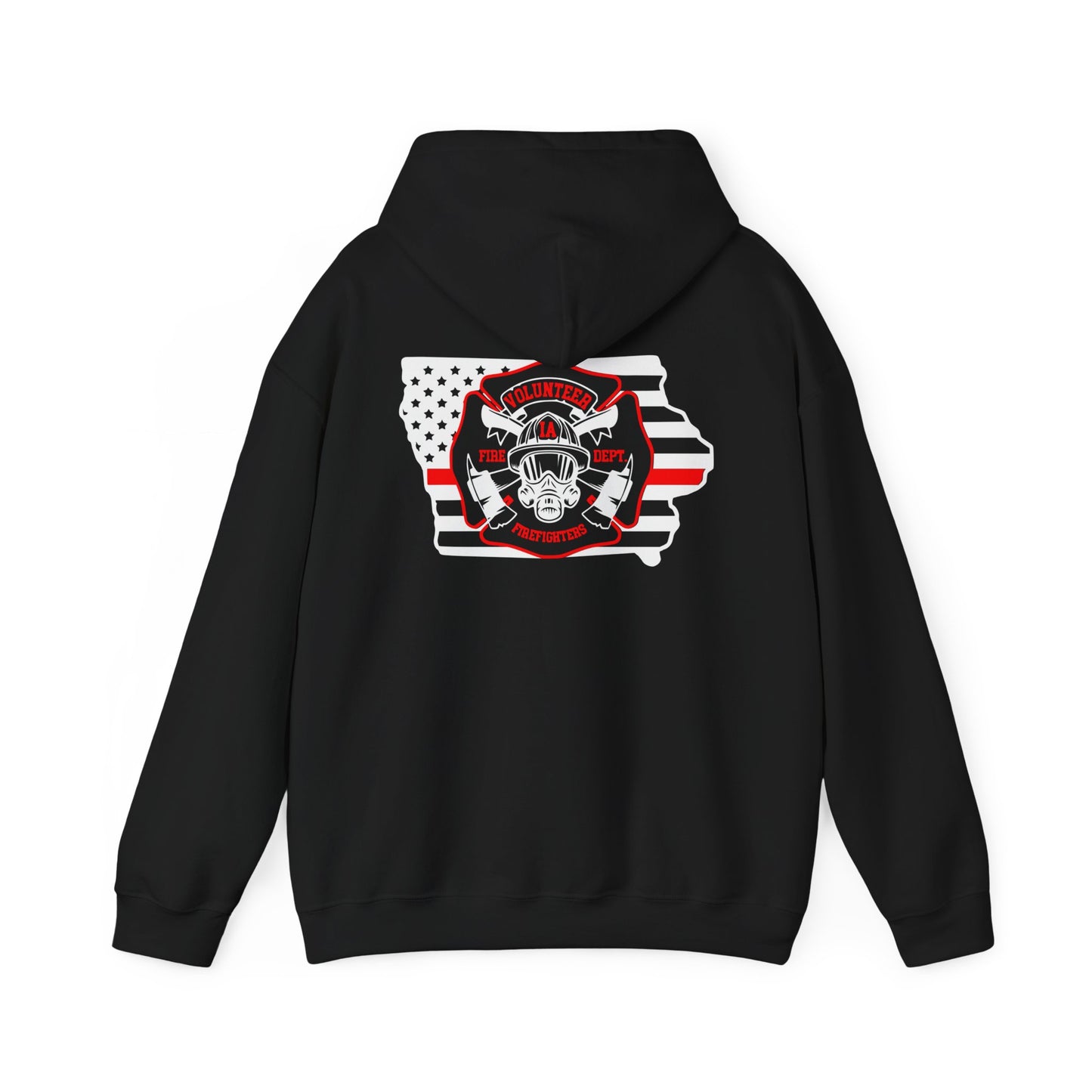 Iowa Volunteer Firefighter Hoodie | Unisex Gildan Heavy Hoodie