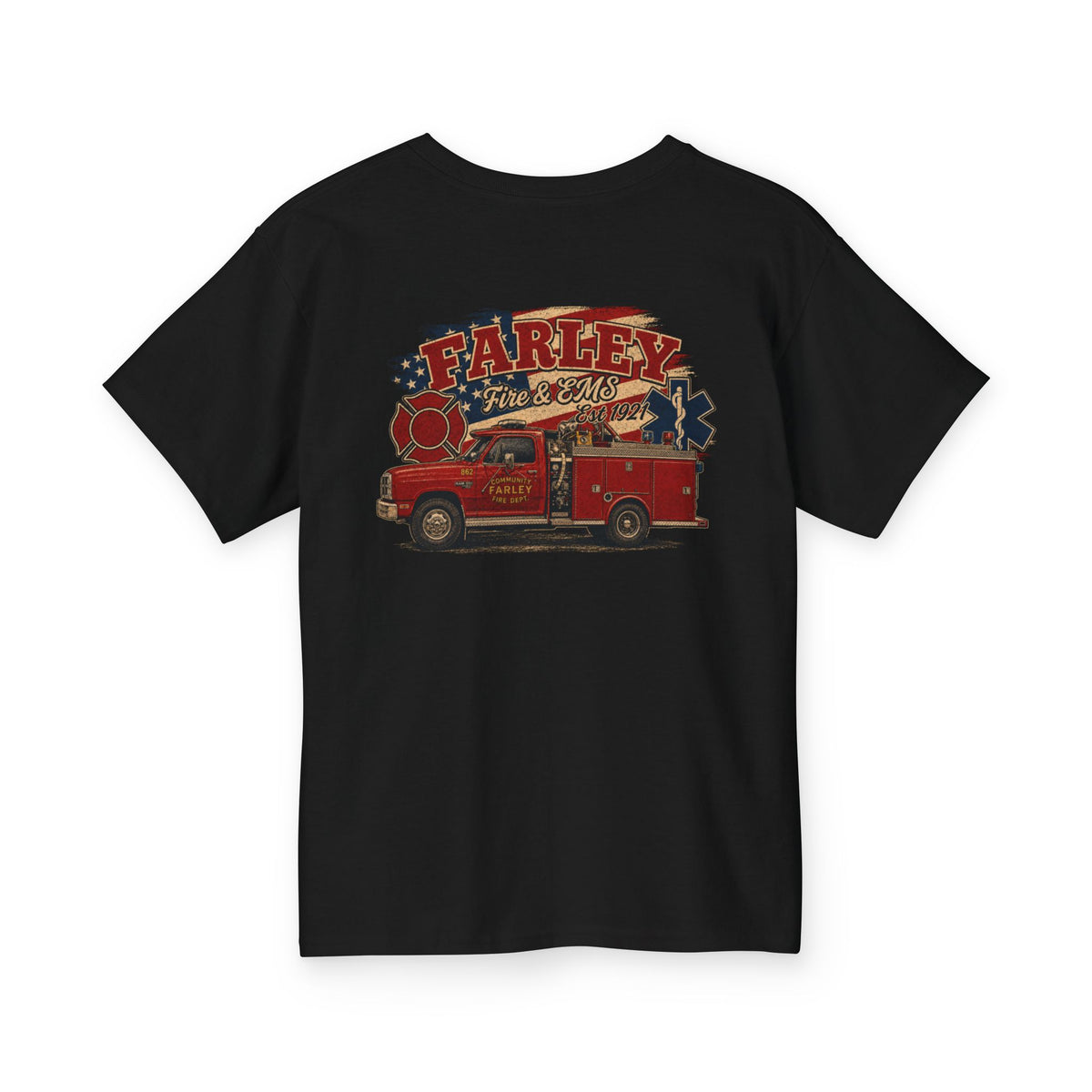 Vintage Farley Fire & EMS Youth - Gildan