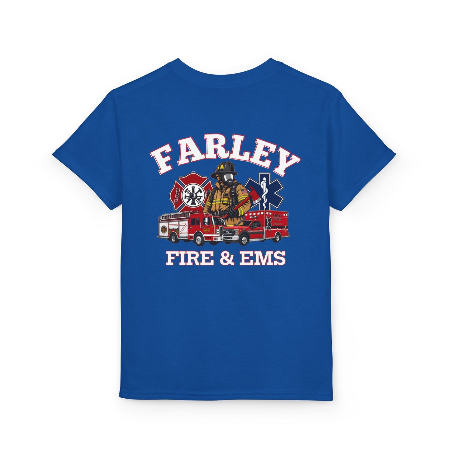 Farley Fire & EMS T-Shirt -Bunker Gear - YOUTH Gildan