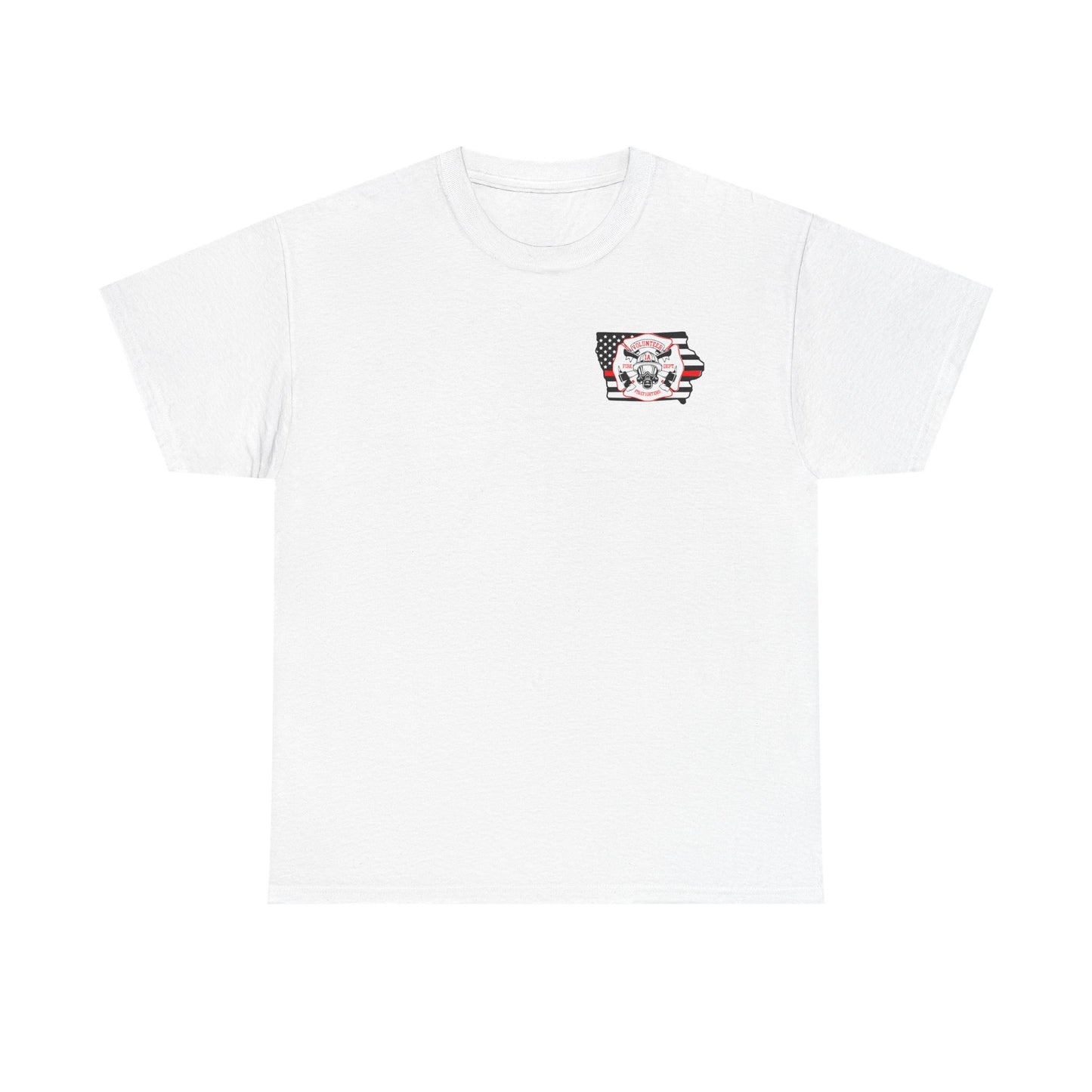 Iowa Volunteer Firefighter Shirt | Unisex Gildan Heavy Tee