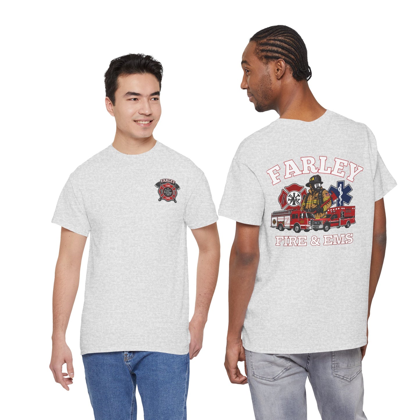 Farley Fire & EMS T-Shirt -Bunker Gear - Gildan Heavy Tee