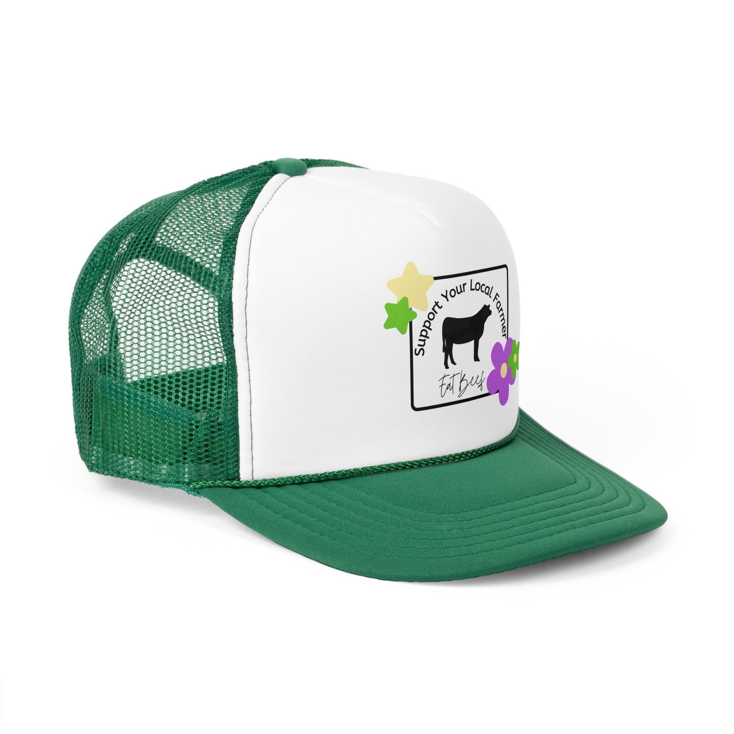Support Your Local Farmer Eat Beef Trucker Hat