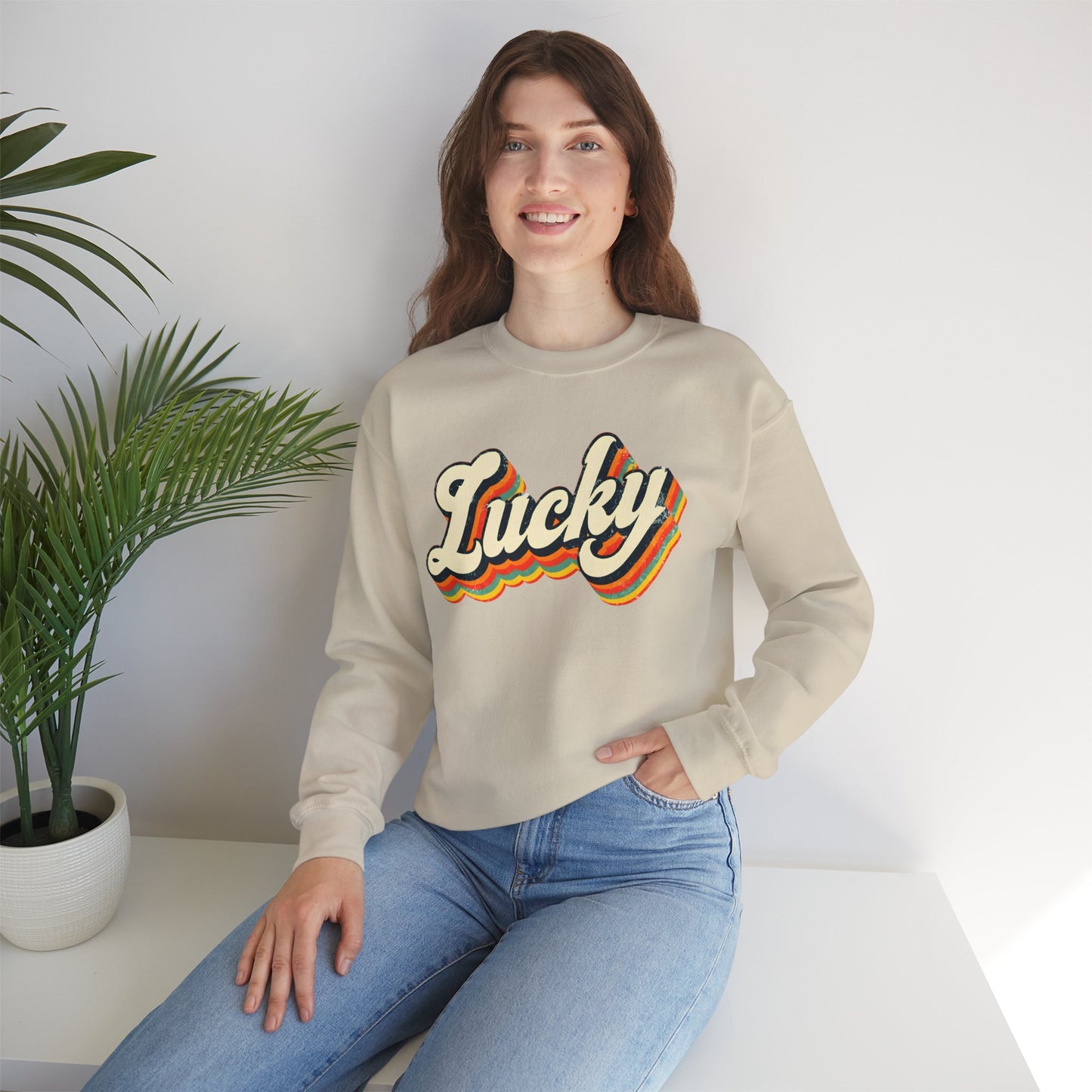 Lucky - Unisex Heavy Blend™ Crewneck Sweatshirt