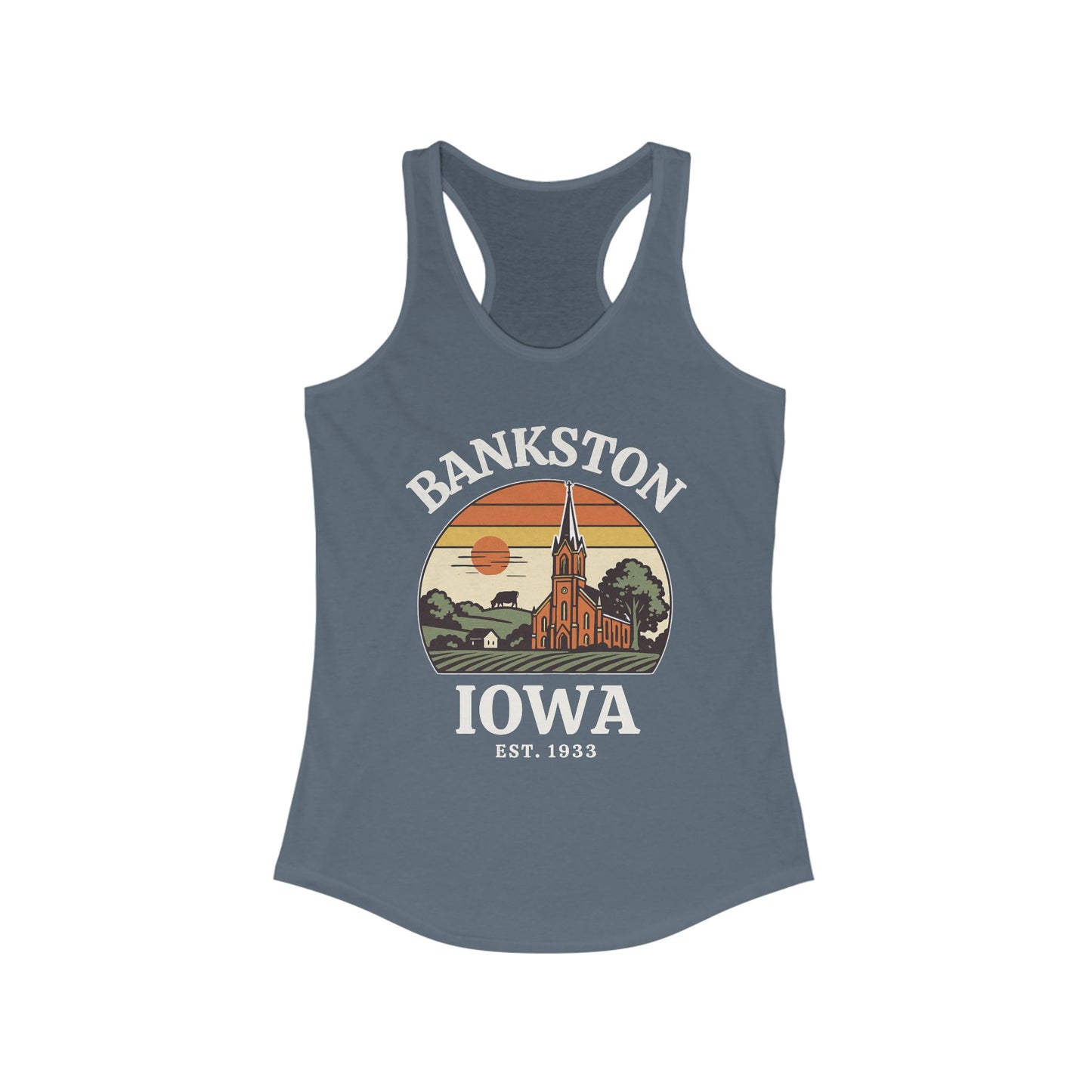 Bankston Iowa Vintage Racerback Tank