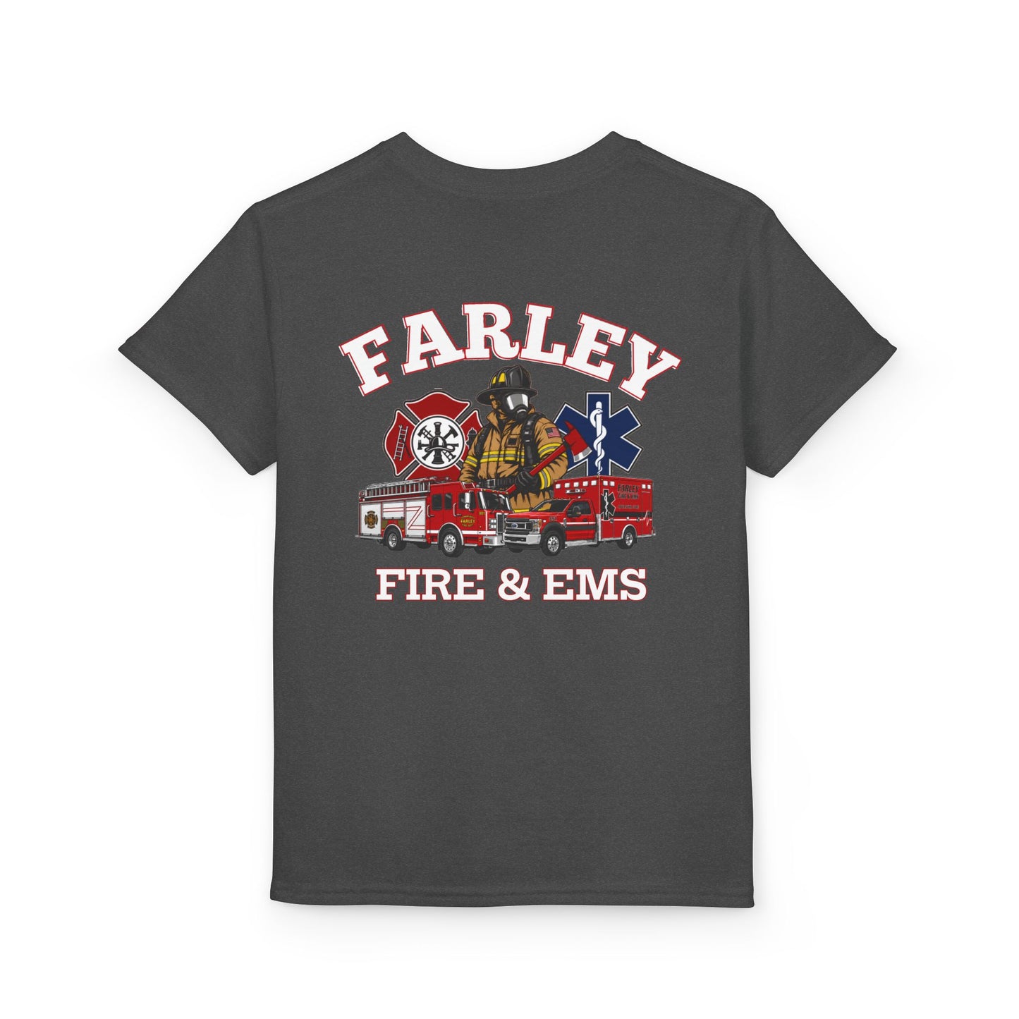 Farley Fire & EMS T-Shirt -Bunker Gear - YOUTH Gildan