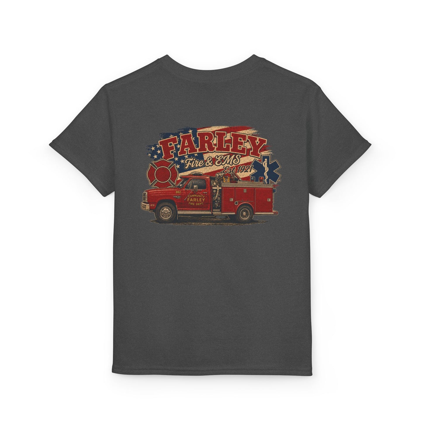 Vintage Farley Fire & EMS Youth - Gildan