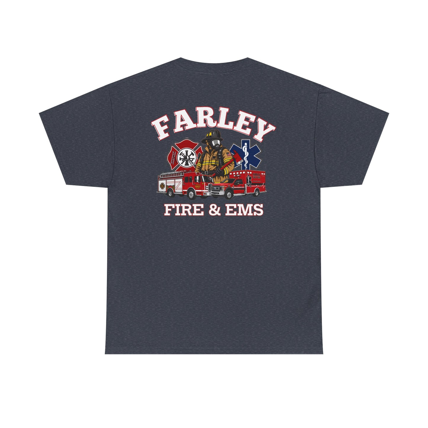 Farley Fire & EMS T-Shirt -Bunker Gear - Gildan Heavy Tee