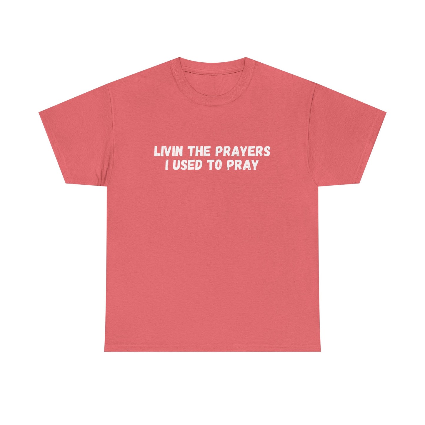 Livin the Prayers I used to Pray - Casual Unisex Gildan Heavy Cotton Tee