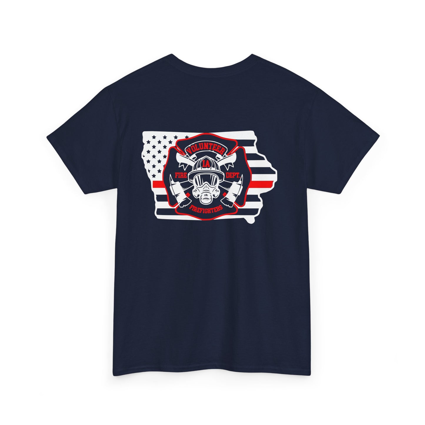 Iowa Volunteer Firefighter Shirt | Unisex Gildan Heavy Tee