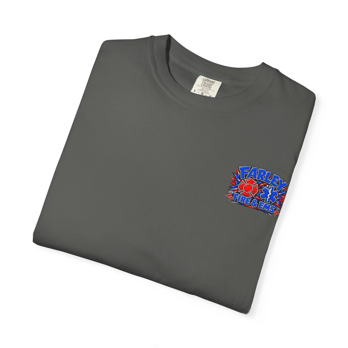Cartoon Farley Fire & EMS T‑Shirt — Comfort Colors Unisex