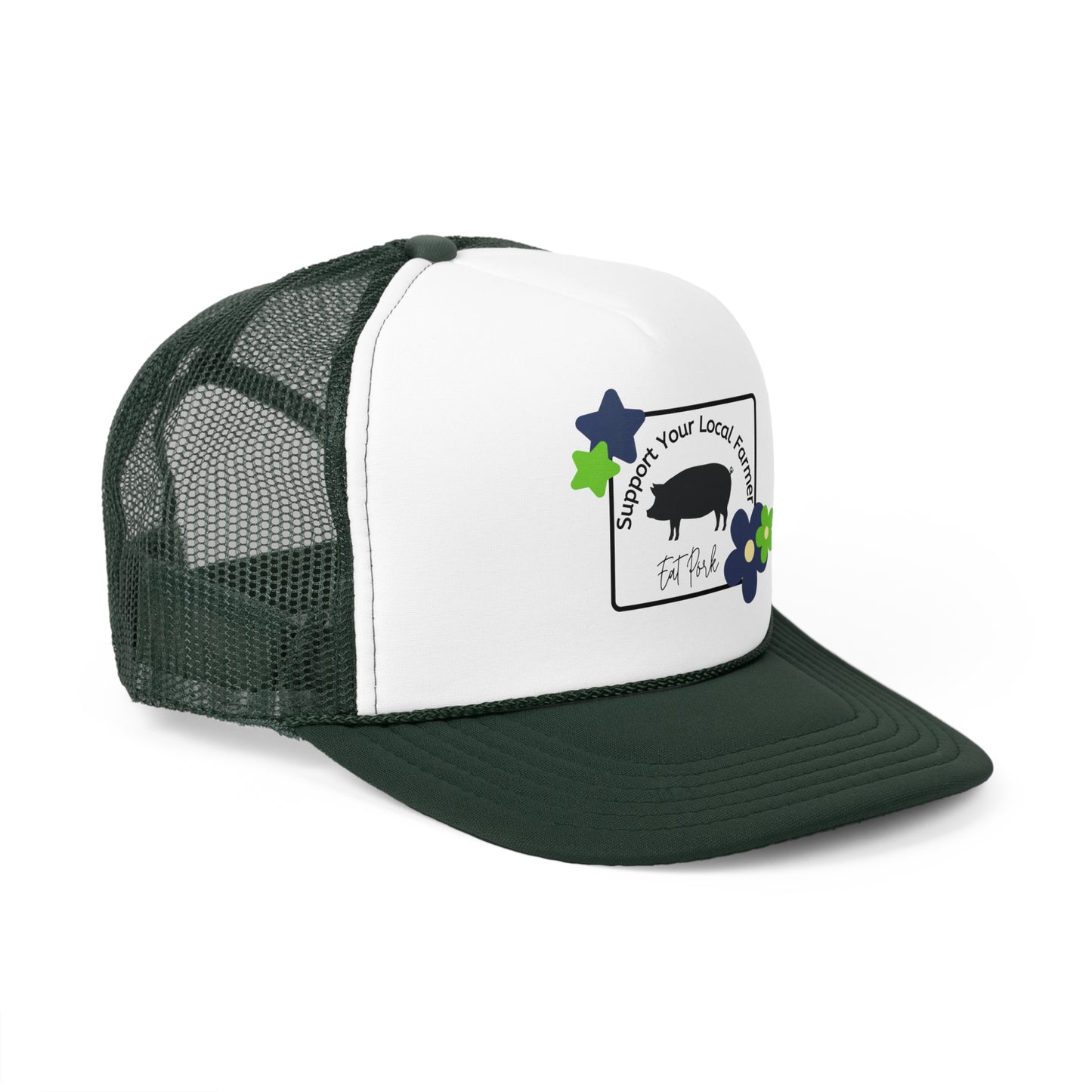 Support Local Farmers Trucker Hat - Eat Pork