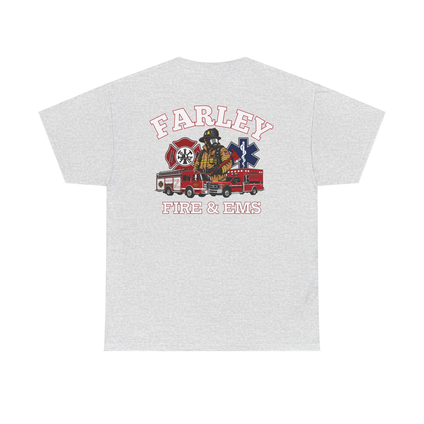 Farley Fire & EMS T-Shirt -Bunker Gear - Gildan Heavy Tee