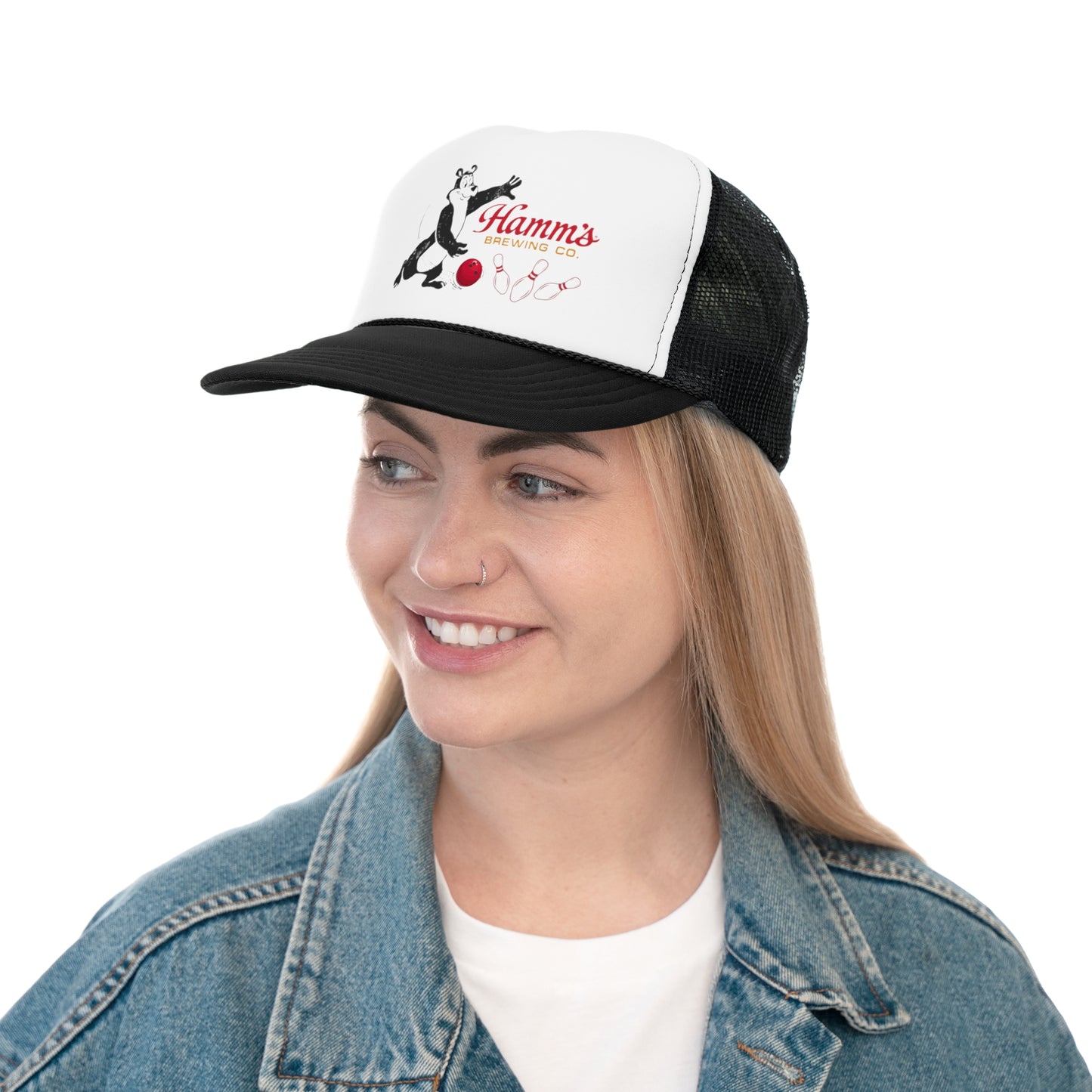Vintage Hamms Bowling Trucker Hat | Retro Beer and Bowling