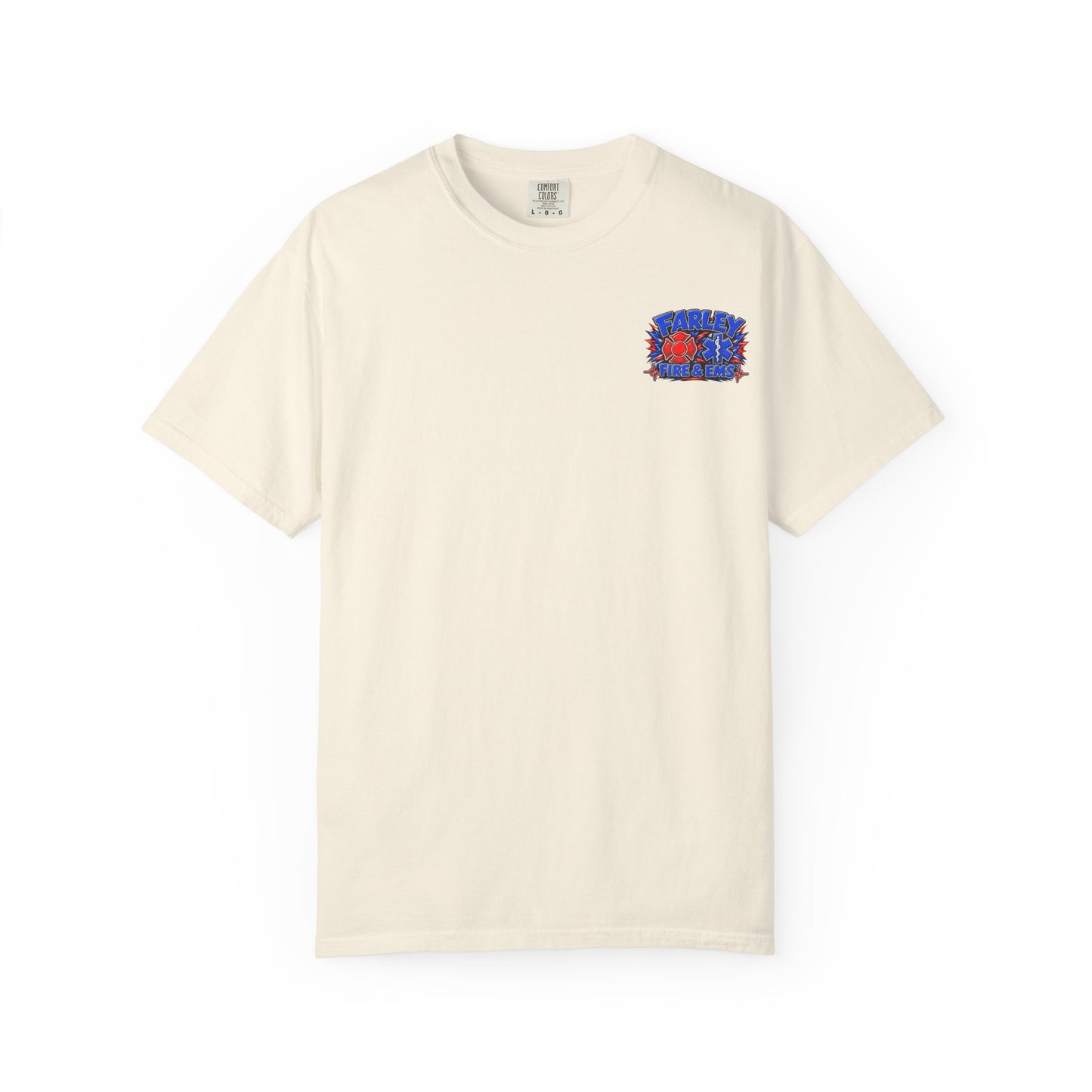 Cartoon Farley Fire & EMS T‑Shirt — Comfort Colors Unisex