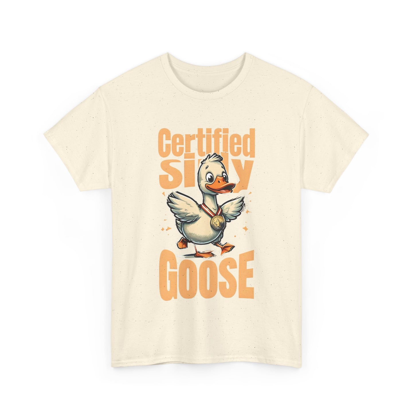 Certified Silly Goose Funny T-Shirt | Cute Goose Graphic Tee | Unisex Cotton Tee | Gift for Animal Lovers | Humor | Silly Goose Apparel