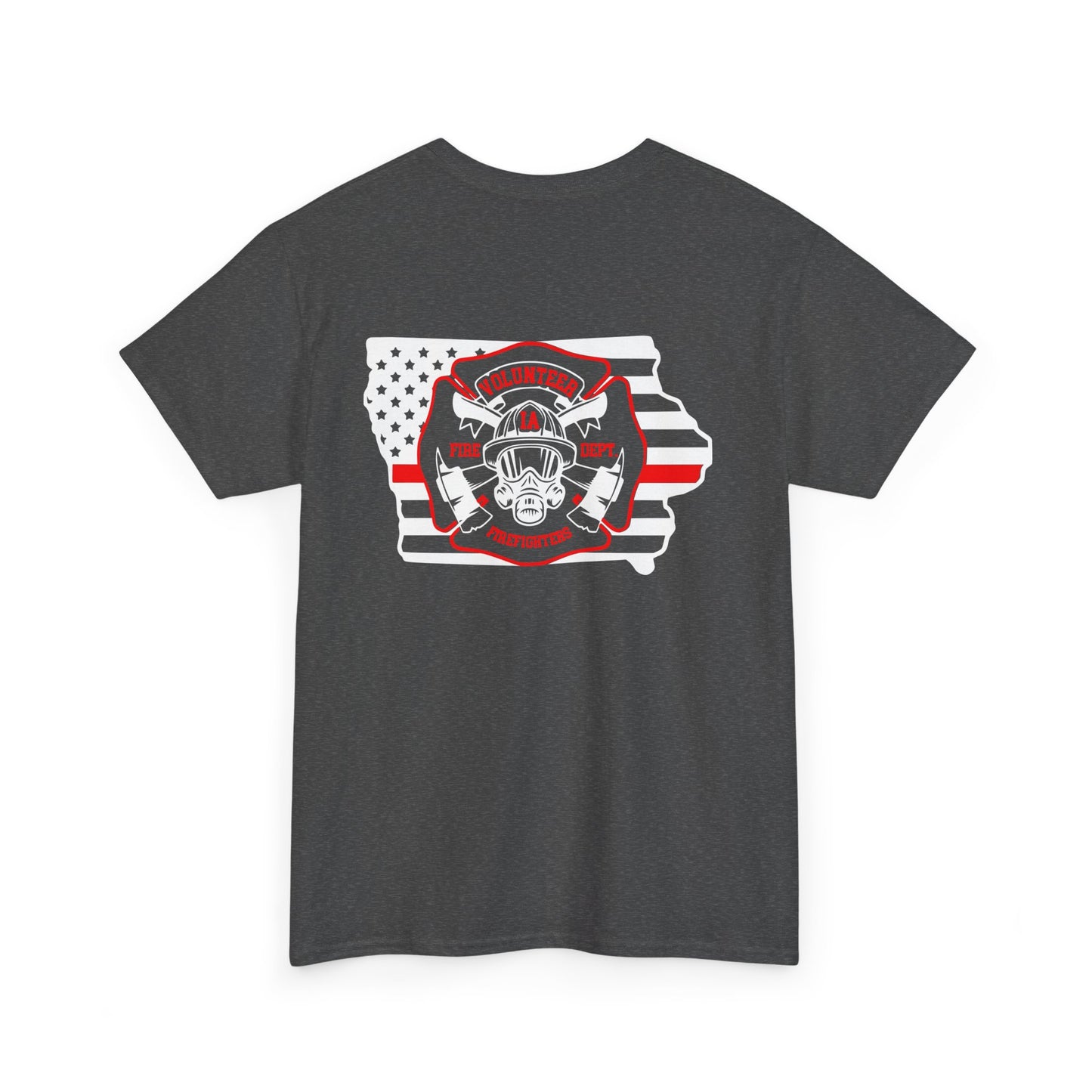 Iowa Volunteer Firefighter Shirt | Unisex Gildan Heavy Tee