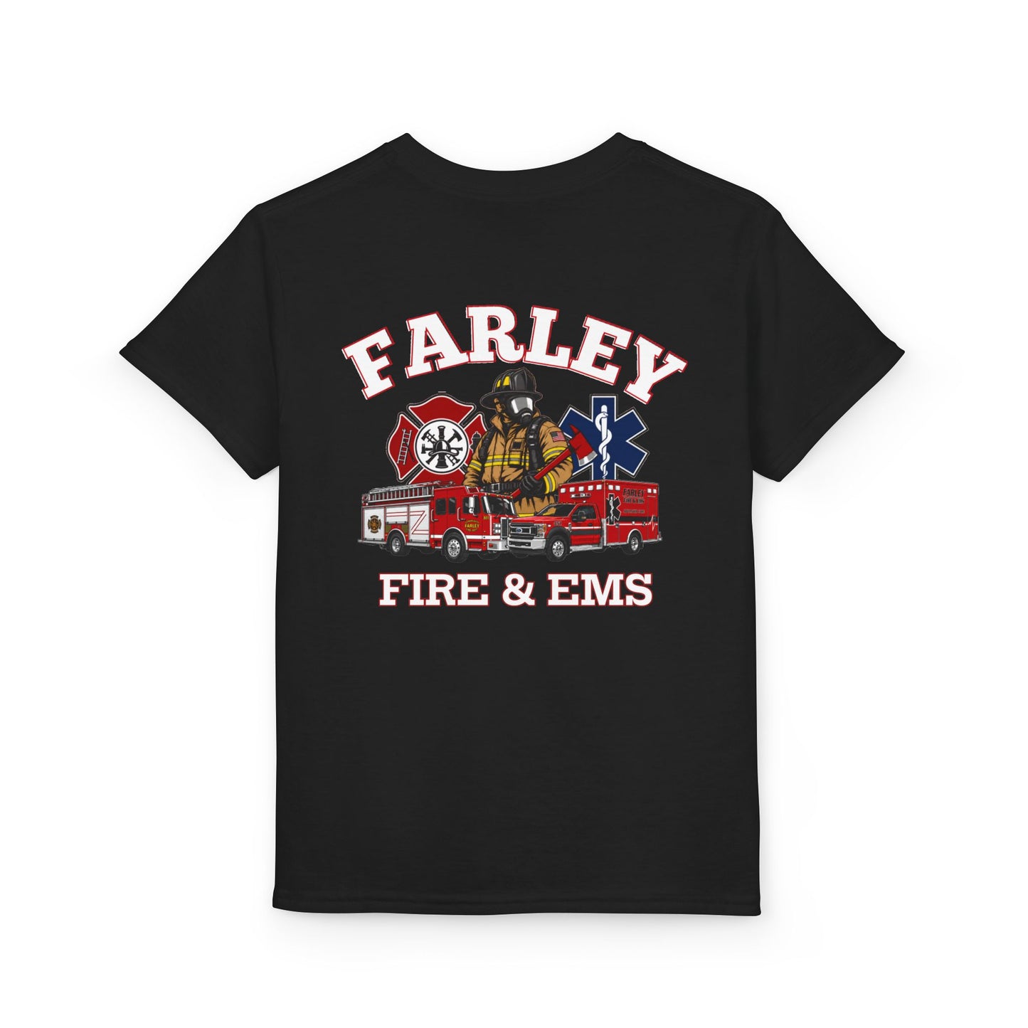 Farley Fire & EMS T-Shirt -Bunker Gear - YOUTH Gildan