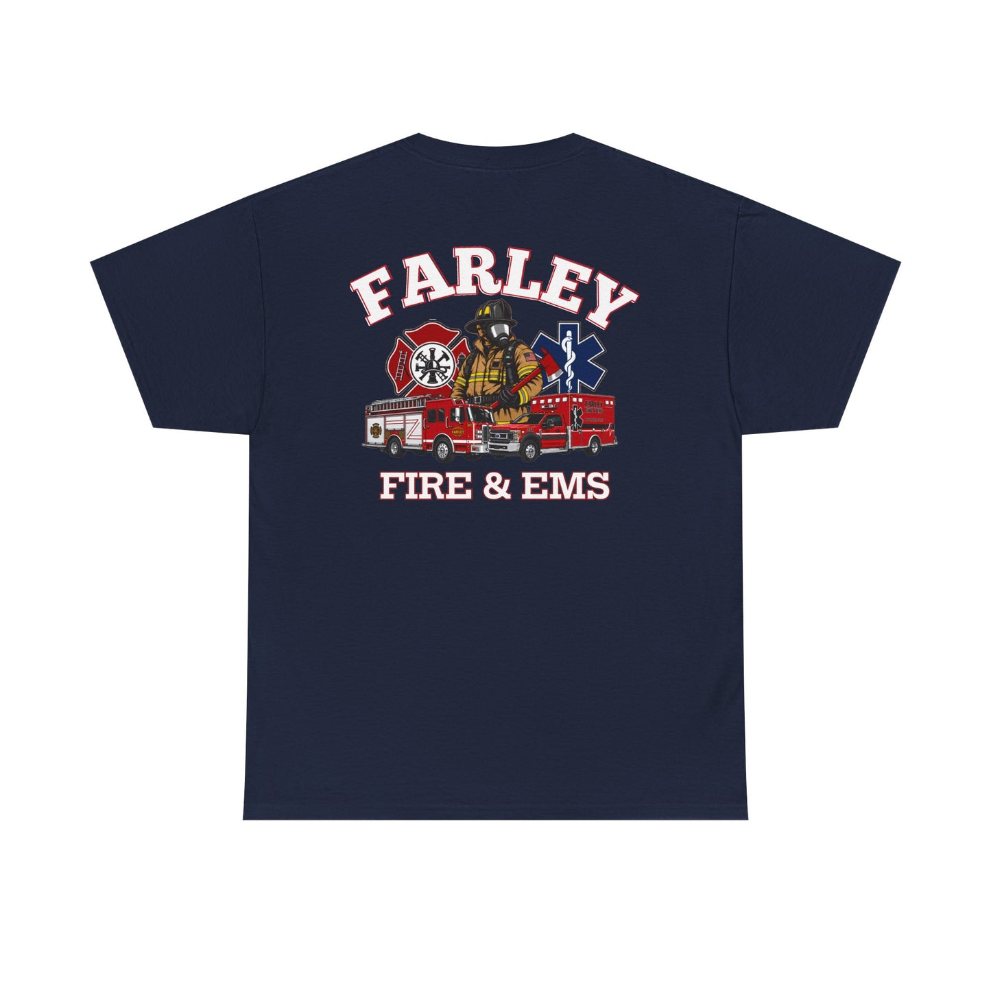 Farley Fire & EMS T-Shirt -Bunker Gear - Gildan Heavy Tee