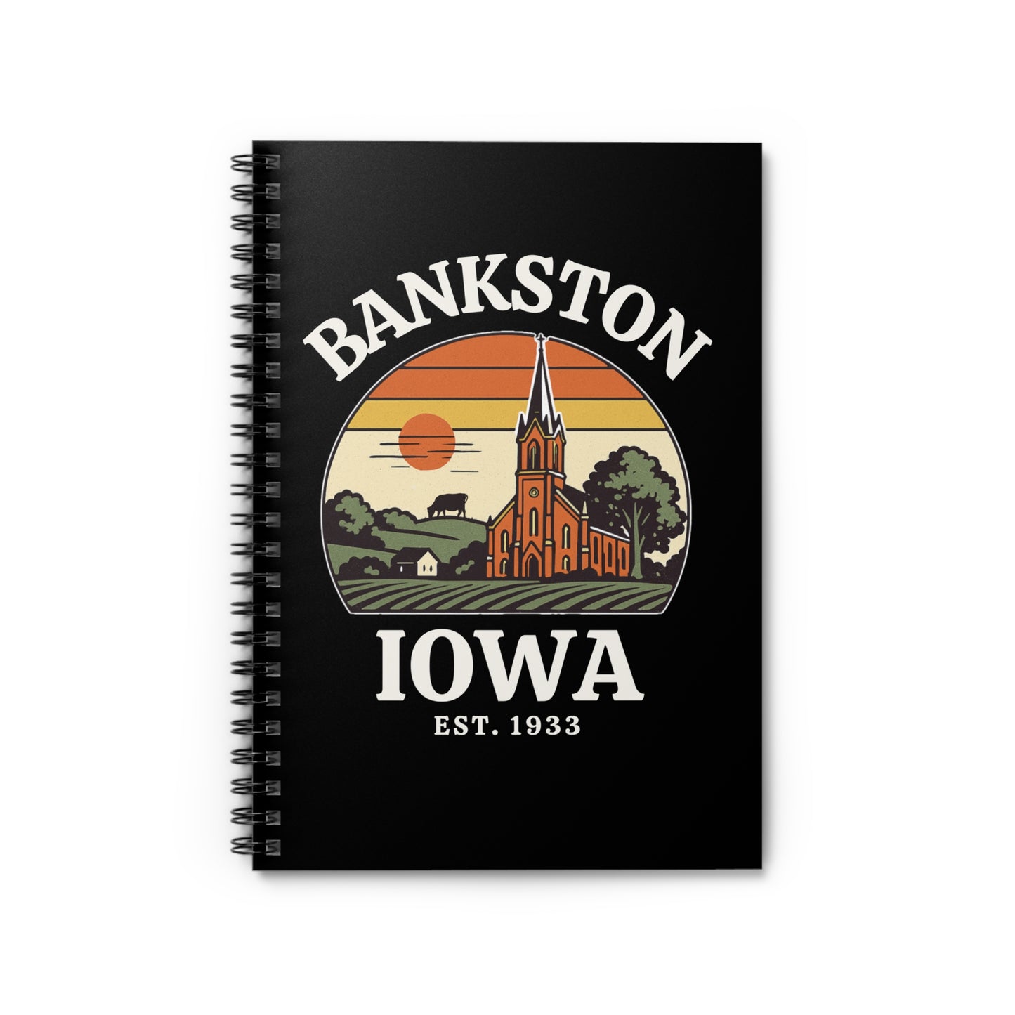 Bankston Iowa Spiral Notebook