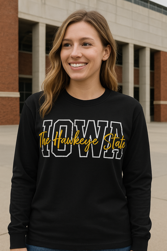 Iowa Long Sleeve Tee - Gildan