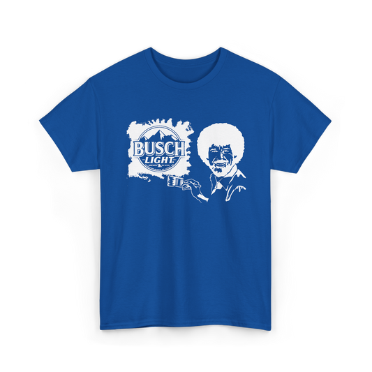 Bob Ross x Busch Light tee in Royal blue